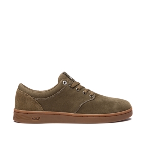 Pánské Nízké Boty Supra CHINO COURT Olivy Zelené | CZ-25158